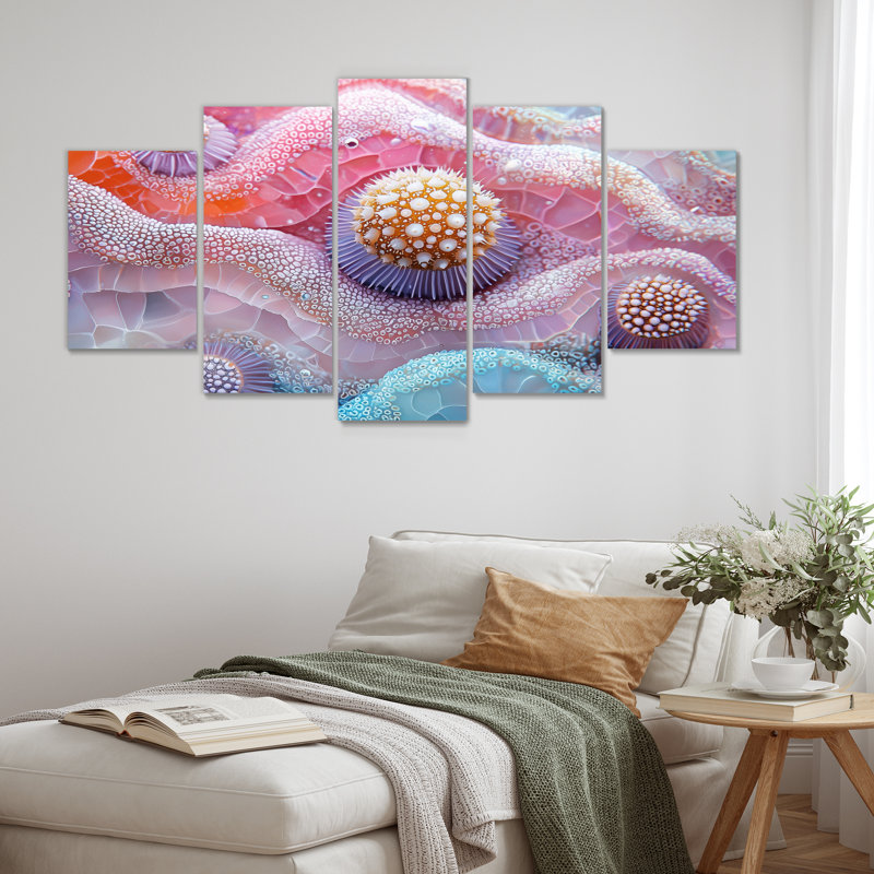 Augst - Urchin Wall Art - Art mural moderne sur toile losange