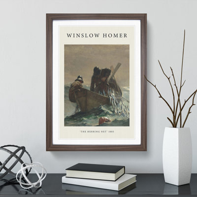 The Herring Net by Winslow Homer - Picture Frame Painting
