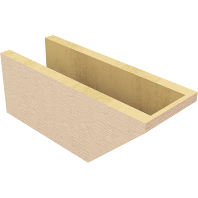 Timberthane Rough Cedar Faux Wood Concord Rafter Tail, 6"W x 6"H x 16"L, Primed Tan