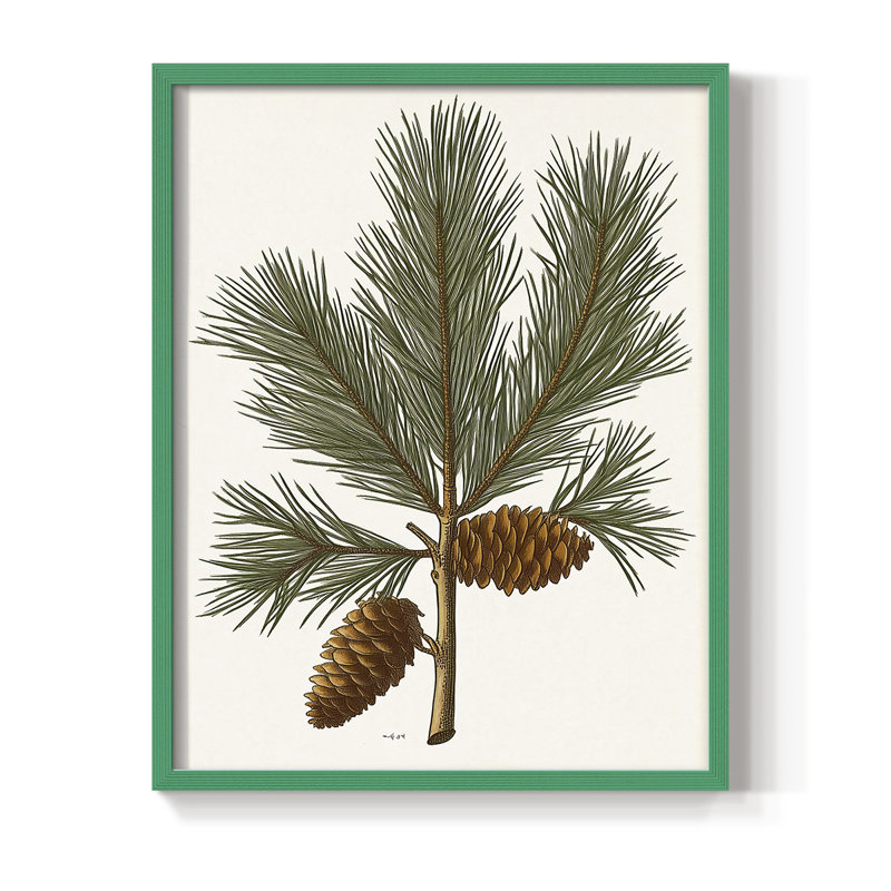 Art des Fêtes de Noël - série 2 - CCLXIX, reproduction encadrée - bois massif, H 15 po x l 12 po, Vert