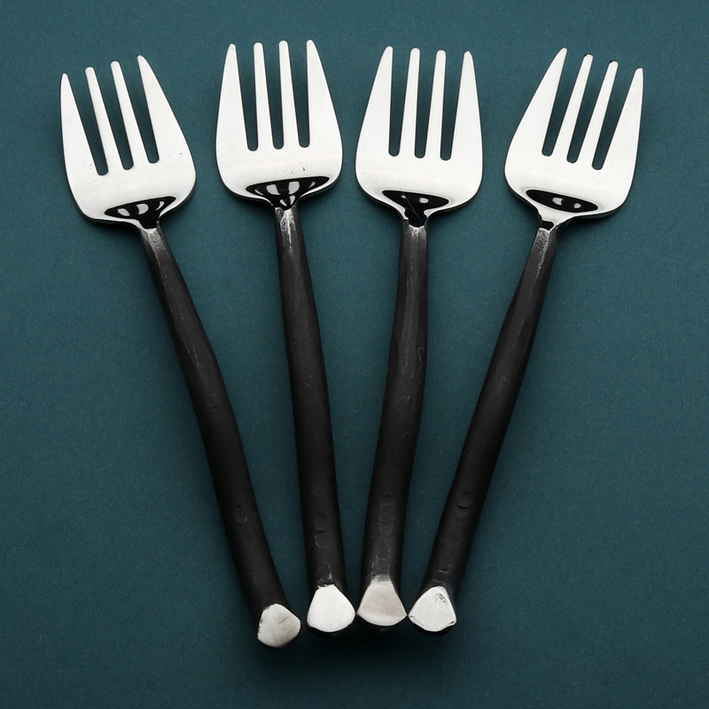 Shirleyan Inox Artisans Twig Sardine Table Forks 4 Pc. Set