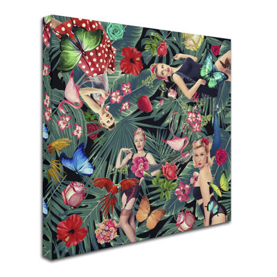 Tropic Fun Sexy' Graphic Art Print on Wrapped Canvas -  Trademark Fine Art, ALI7939-C1414GG