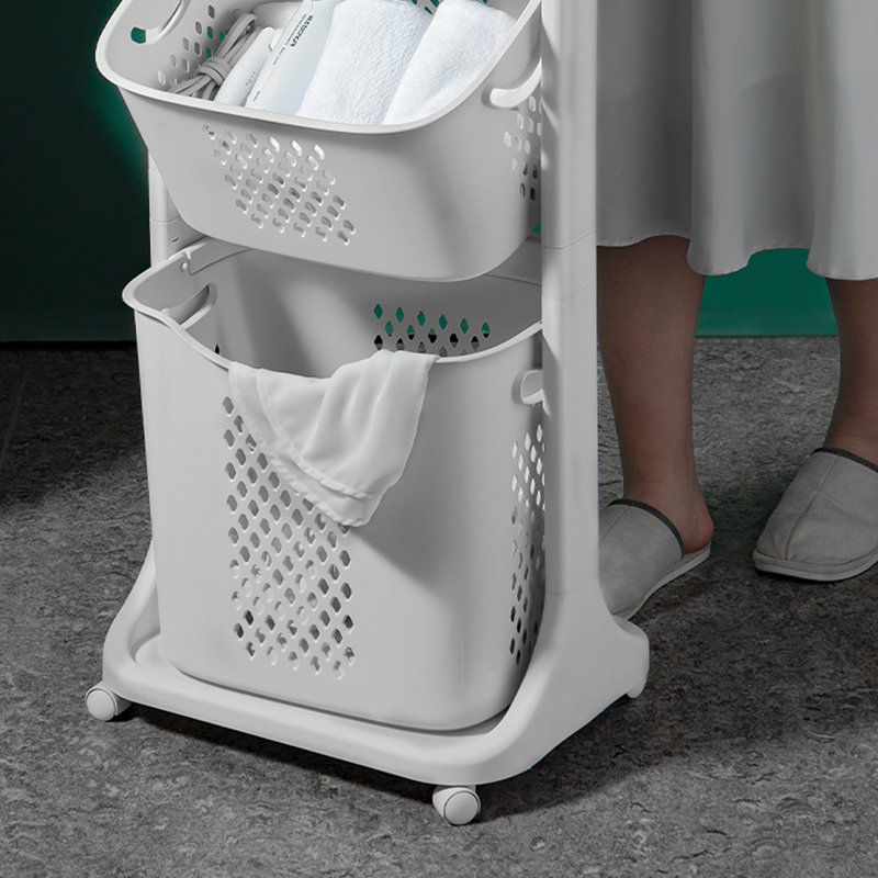 Plastic Rolling Laundry Sorter