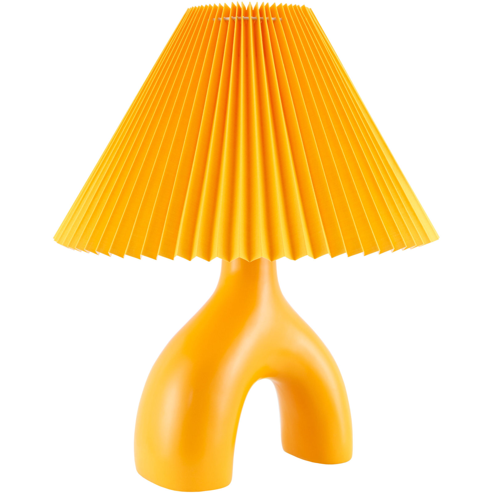Celes Ceramic Table Lamp, Orange, Orange