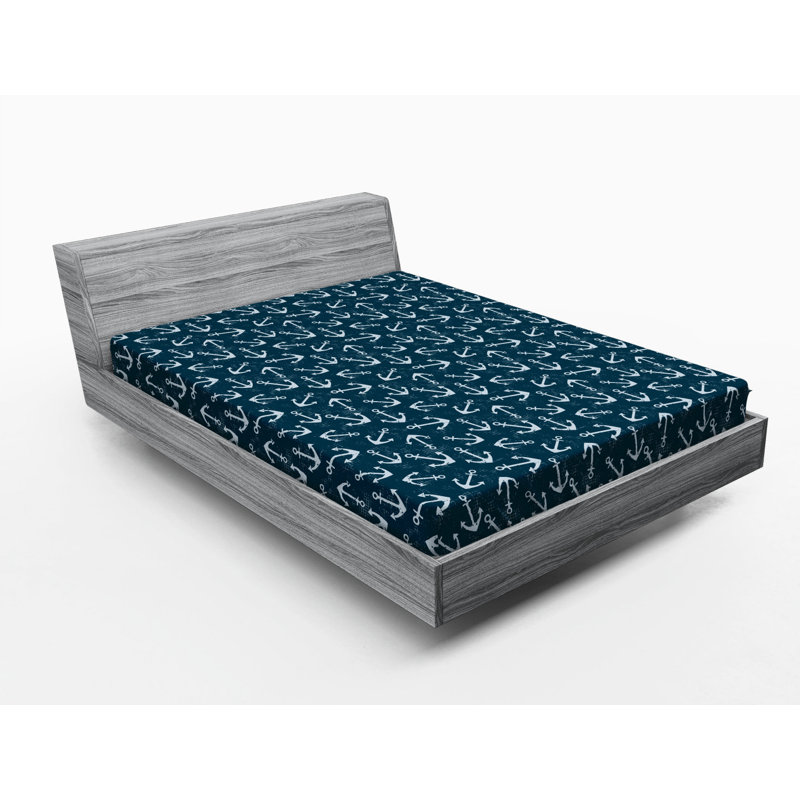 Microfiber Geometric Fitted Sheet, Full Fitted Sheet