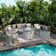 Meredithe Half-Moon 6 - Person Fully Assembled Curved Patio Conversation Set With Fire Pit Table & Side Table