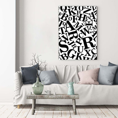 Alphabet - Wrapped Canvas Print