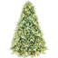 Arbre de Noël de 5 pi avec 300 lumières à DEL blanc chaud, teinte bleue, 1194 pointes Pe +, branches articulées pour une installation rapide, support en métal, teinte unique de décoration des Fêtes, base facile à structure, ornement moderne