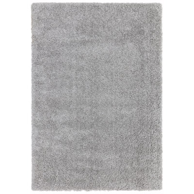 Cosy Soft Shaggy Light Grey Rug