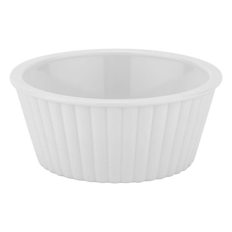 G.E.T. Melamine 12 Piece Ramekin / Soufflé Dish Bakeware Set, White