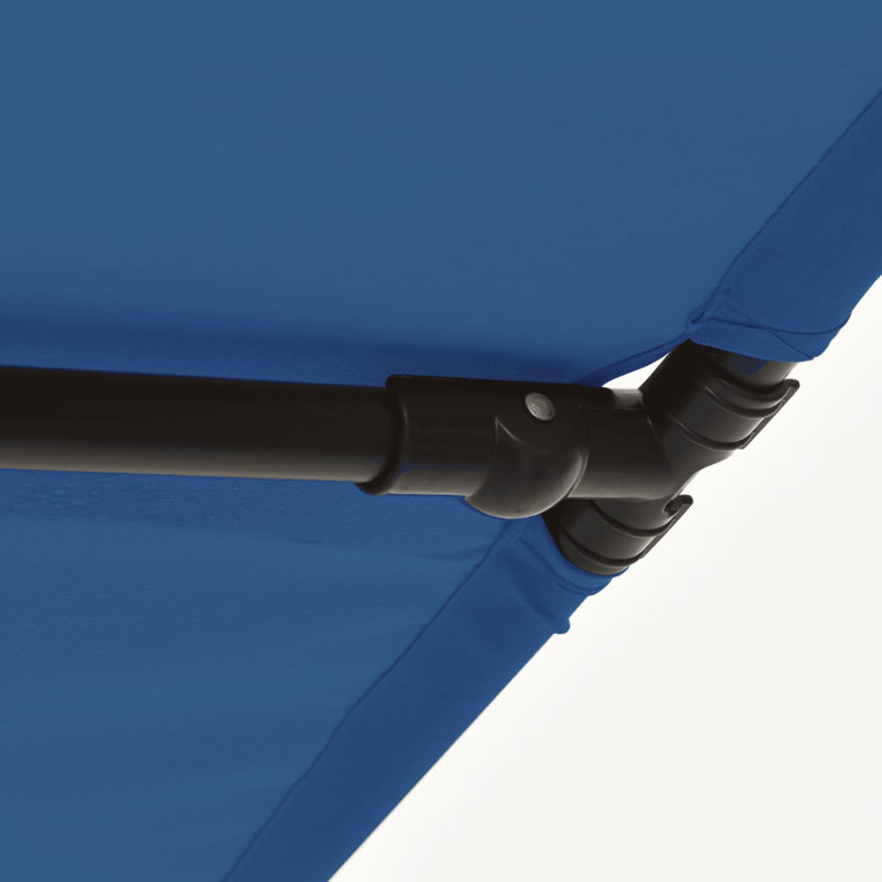 Garden Parasol with Aluminium Pole 180x110 cm, Azure Blue
