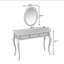 Bureau de maquillage avec miroir ovale-1270878150