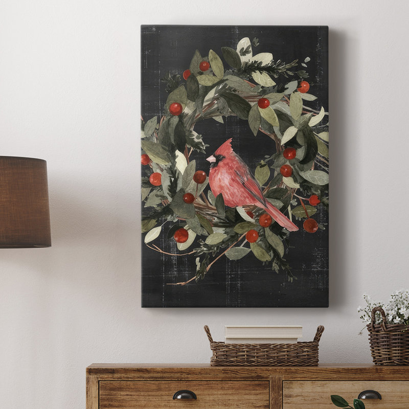 Cardinal de Noël I - galerie Cavas sur mesure, H 12 po x l 8 po