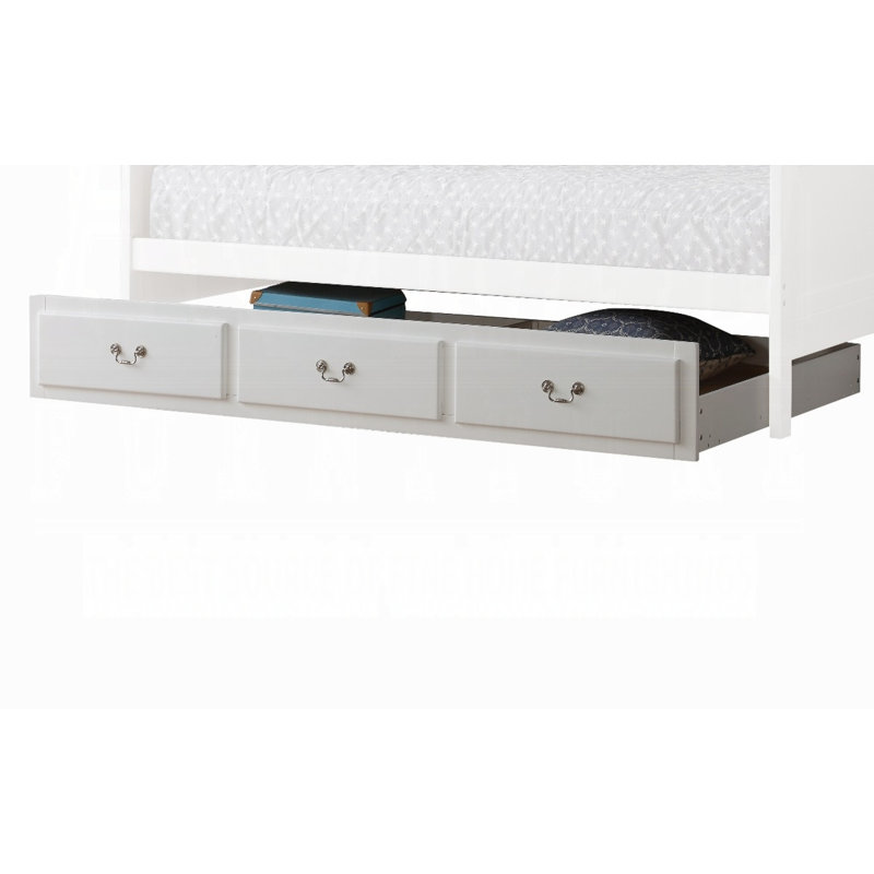 Lit gigogne Bailee (simple), Blanc