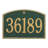 Cape Charles 1-Line Wall Address Plaque-201292637-201292635