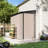 6' x 4' Metal Lean-To Storage Shed with Lockable Door and Sloped Roof