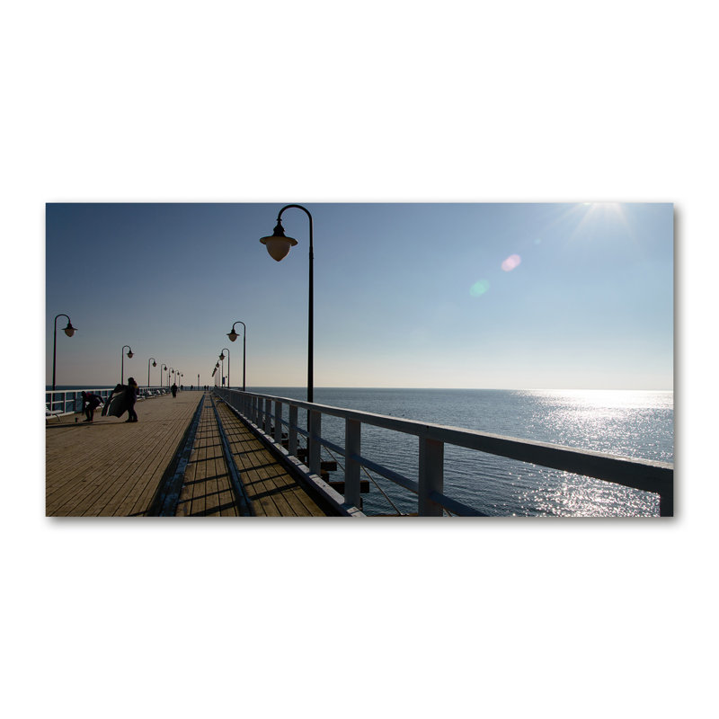 Pier In Gdynia - Wrapped Canvas Print