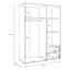 Mijah 3 Door Manufactured Wood Wardrobe-893733138