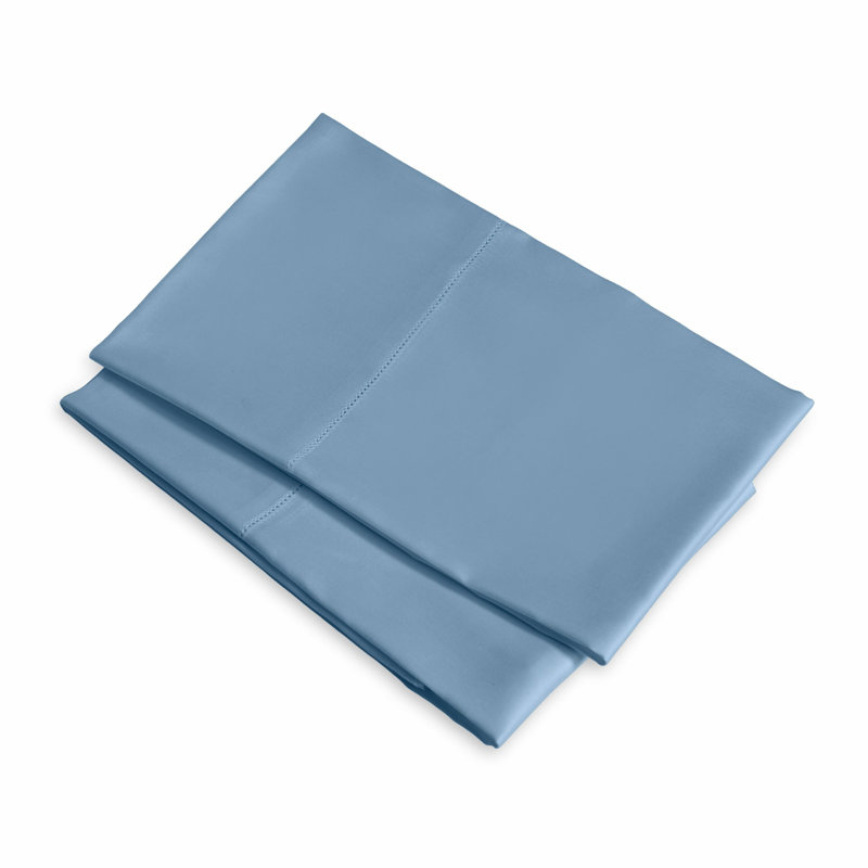 Raffaello Sateen Pillow Case, Standard Pillowcase, Air Force Blue