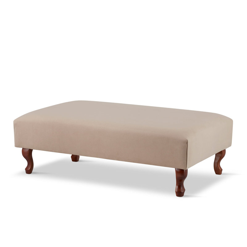 Almontiser 100cm Wide Velvet Rectangle Cocktail Ottoman