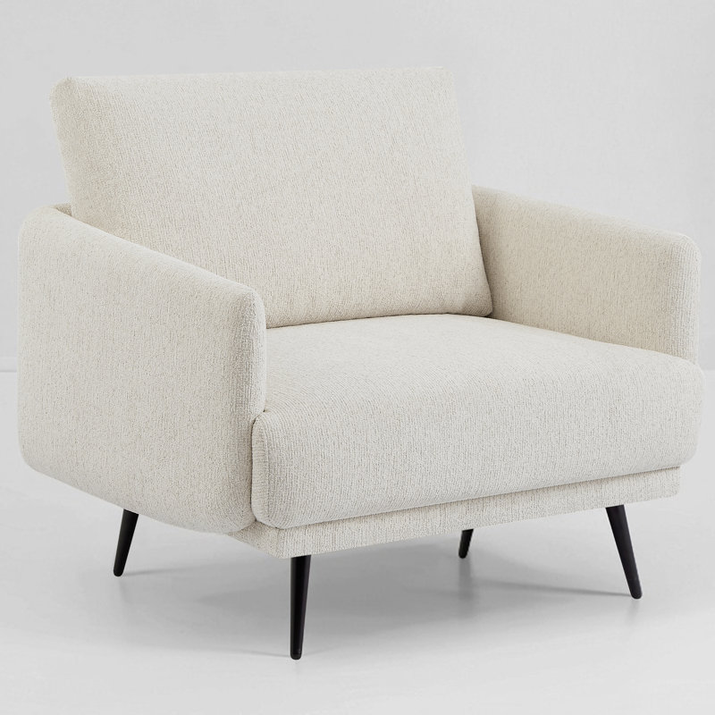 Karaka 37.5'' Wide Oversized Armchair accent chair single seat sofa for living room, Beige Chenille