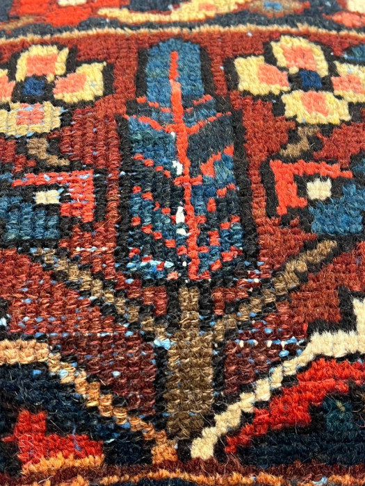 Wool Square Pillow Cover & Insert, Red/Navy Floral