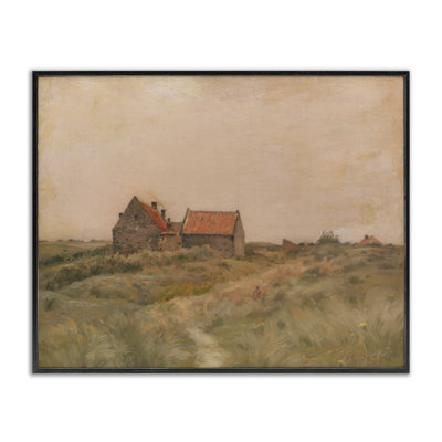  «Cottage on Oct Day», art de la giclée encadrée par Daphne Polselli