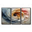Ensemble de décorations murales spirales florales jaunes et blanches-107187080-107187088