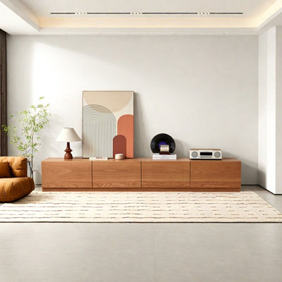 Meuble télé moderne en bois de cerisier minimaliste