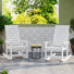 Chaise berçante d'extérieur Hdpe (ensemble de 2)