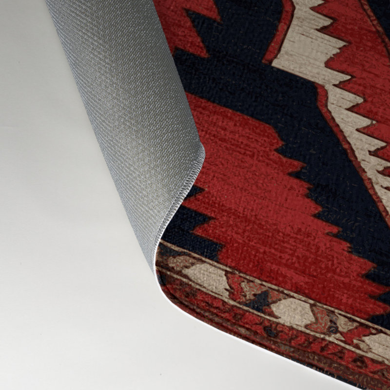 Tapis d'intérieur et d'extérieur brun Persian, Rectangle 9 pi x 12 pi