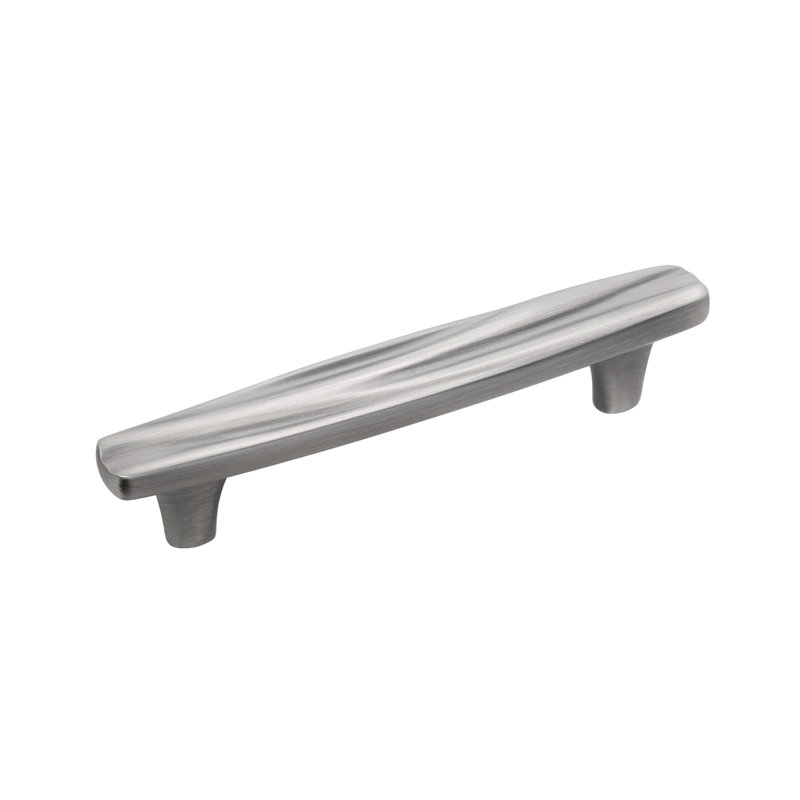 Poignée barre Caspian, Nickel antique étain, 3 3/4"