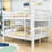 Full-Over-Full Bunk Bed With Ladder And Convertible Design-476502559