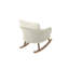  Chaise berçante en osier tissé avec cadre en bois et coussin en polyester-880884716-880884707