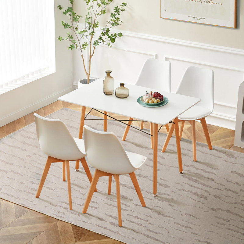 Ensemble repas pour 4 personnes Ilaha, Blanc