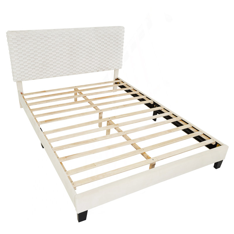 Lit plateforme tapissier Findlay Plush, Grand lit
