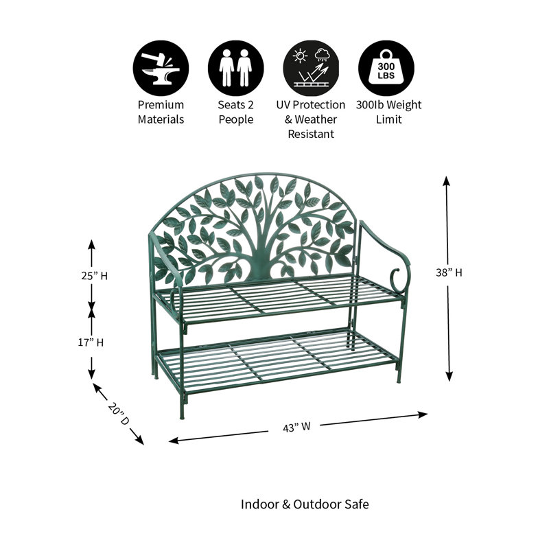 Metal Outdoor Bench