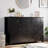 7 Drawer Dresser with Metal Knobs, 53.9" Wide Wooden Double Storage Chest for Bedroom Entryway-465888199