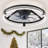 Cissline 20" Modern Black Flush Mount Ceiling Fan Light With Led Light & Remote For Bedroom/living Room