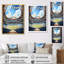 «Abstract Baseball Stadium I - Cityscapes», art mural sur toile-1680036125-1680036126