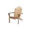 Chaise Adirondack d'extérieur en teck massif Cadisha