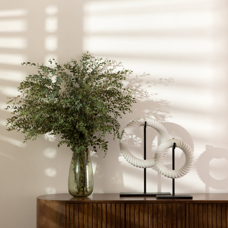 Armenta Sculpture, White (Set of 2)