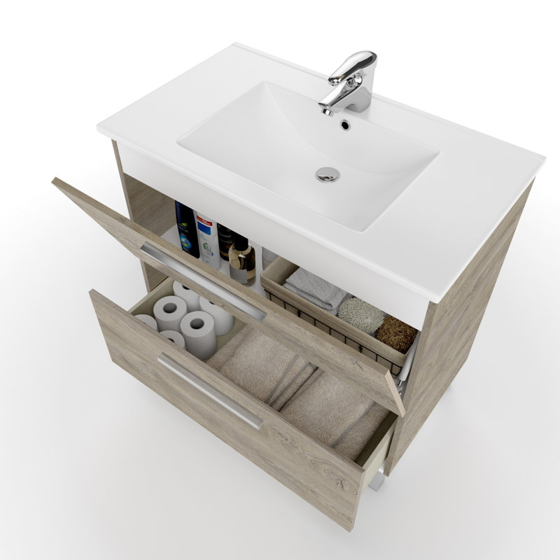 Divyne 80cm Bathroom Vanity Base Only