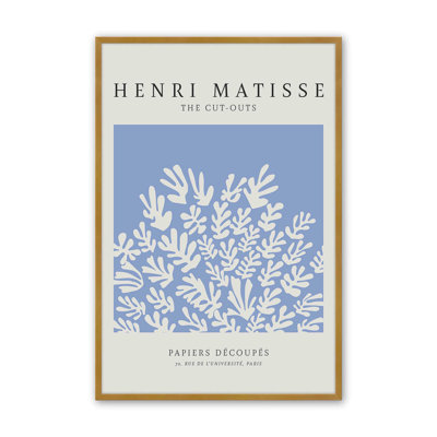 Affiche La Gerbe en bleu Matisse