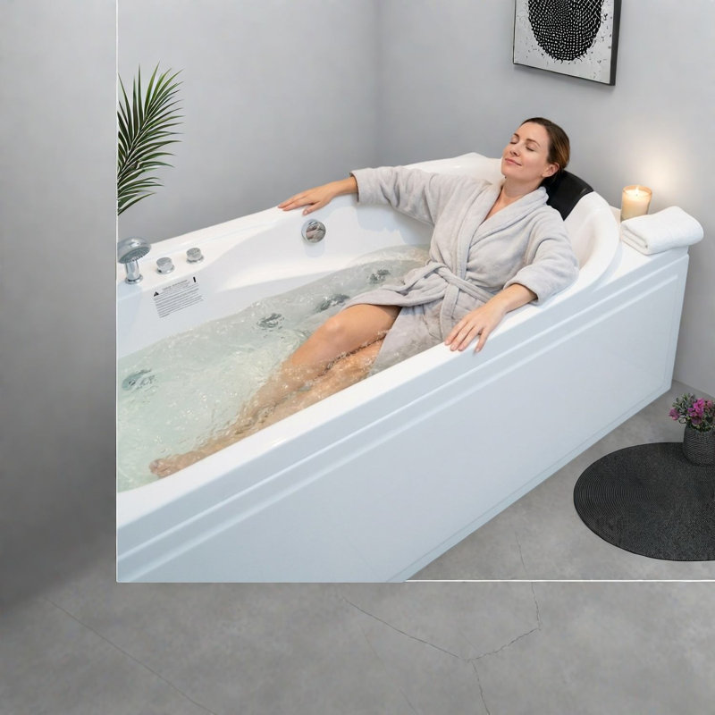 Baignoire à hydromassage et bain tourbillon