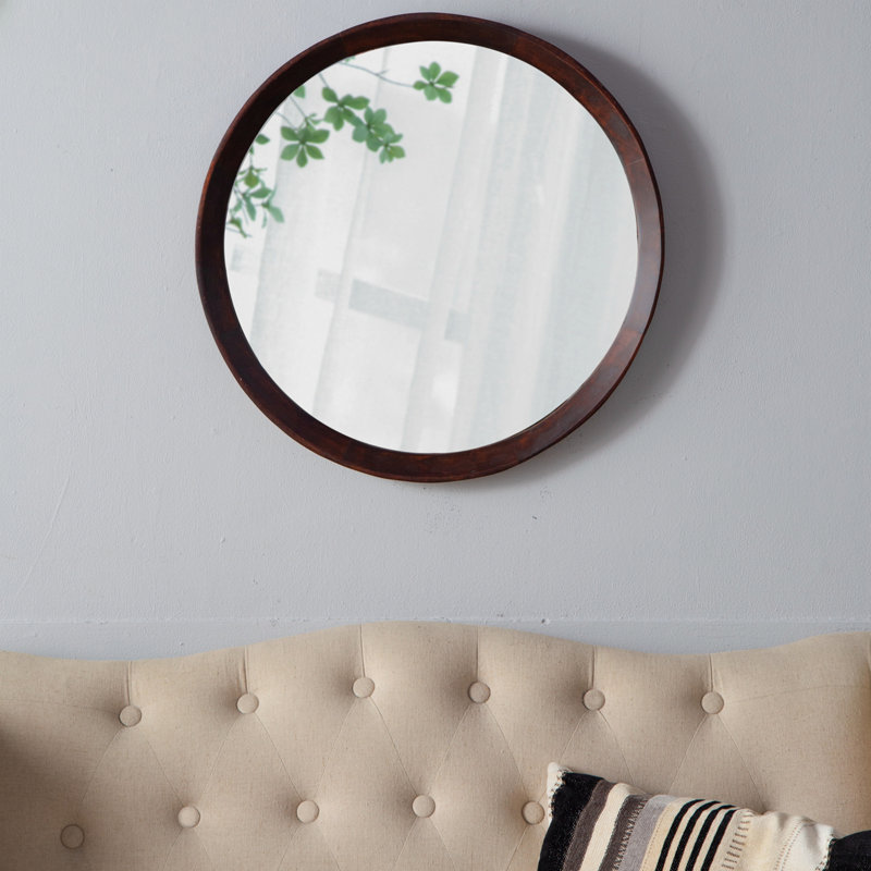 Miroir mural Mango, Marron foncé