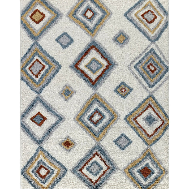 Shaggy Area Rug, Rectangle 5'3" x 7'