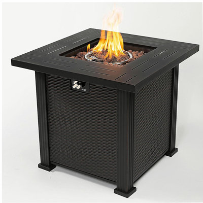 28-inch square fire pit table