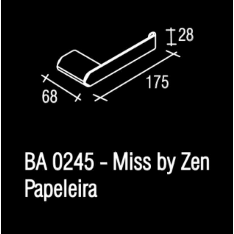 Porte-papier hygiénique mural Miss by Zen