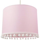 18cm H Cotton Drum Lamp Shade ( Screw On ) in